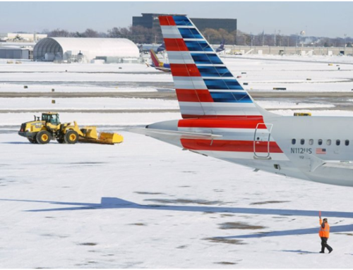American Airlines Aircraft Slides Off Icy Runway in New York